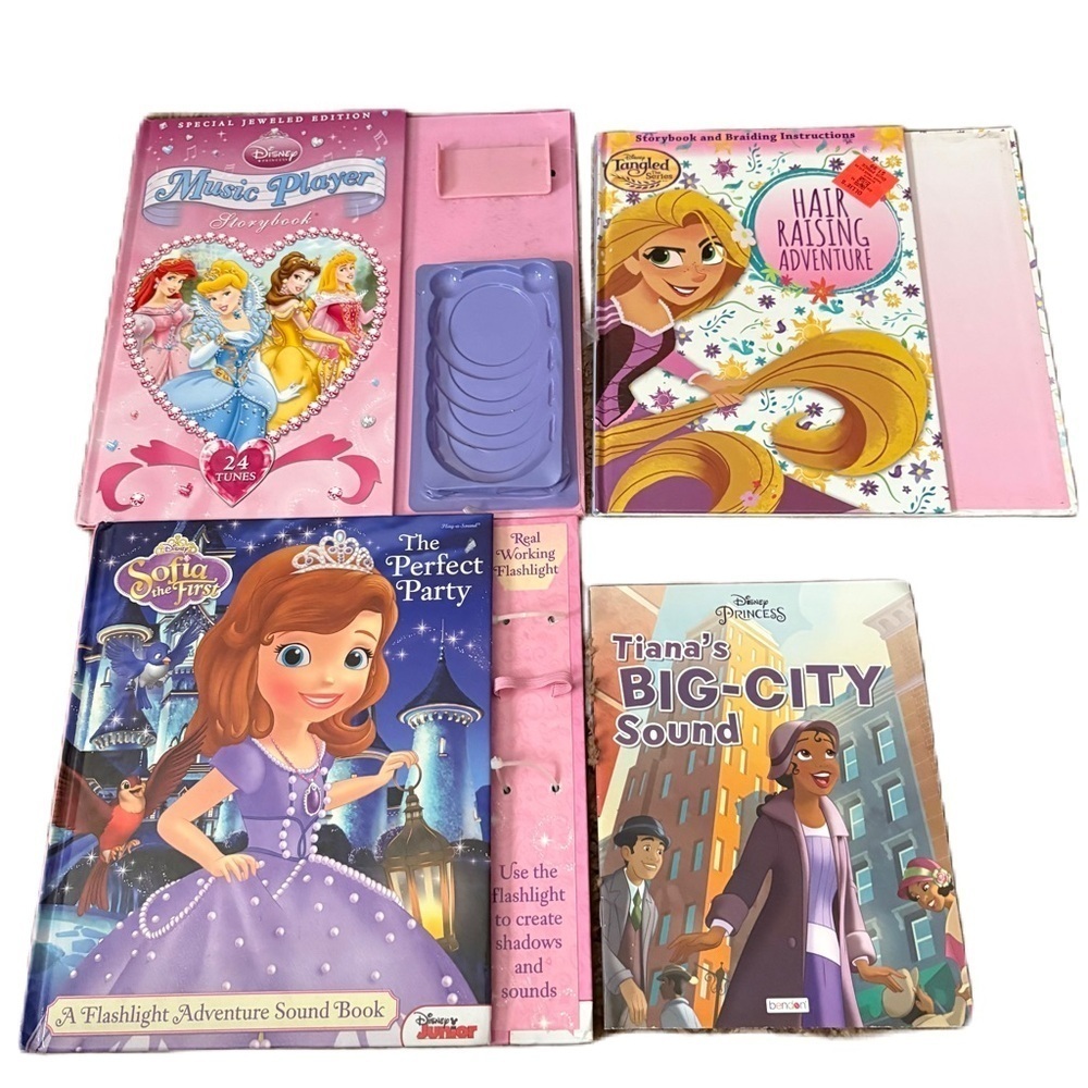 Disney Princess Book Set Bundle Instant Library Tiana Sofia the First Rapunzel